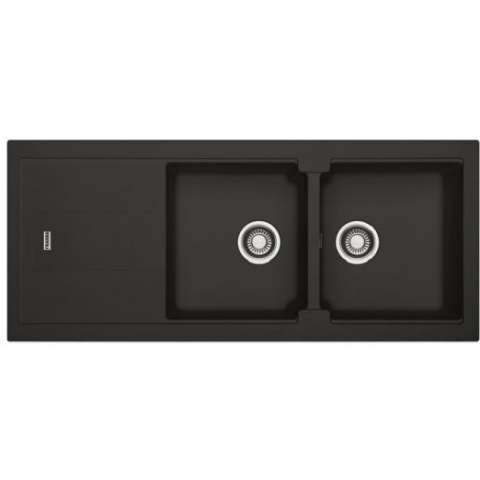 Franke BLG621 Bali 花崗岩 檯面 雙昇盆 (黑色)